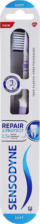 Soft Toothbrush, purple - Sensodyne Repair & Protection Soft