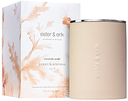 Geurkaars “Jeneverbes en alsem” Ester & Erik Scented Candle Juniper & Artemisia № 11