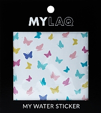 Nail Stickers, colored butterflies MylaQ