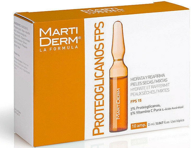 Ampul voor gezicht - Martiderm Proteoglicanos FPS 15