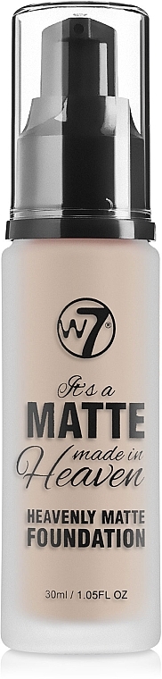 Matte Foundation - W7 It's a Matte Made in Heaven Heavenly Foundation