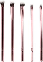 Eye Brush Set, 5 pcs Glov Eye Makeup Brushes Pink