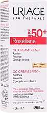 Uriage Roseliane CC Cream Moisturizing Cream SPF50+ Roodheid Verlichtende Vochtinbrengende CC-crème