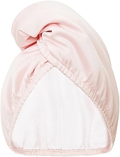 Double-Sided Satin Hair Towel, champagne Glov Double-Sided Satin Hair Towel Wrap Champagne