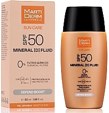 Zonnebrandvloeistof MartiDerm Sun Care Mineral (D) Fluid SPF 50+ 