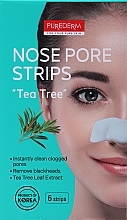 Neusstrips voor Reiniging Purederm Tea Tree Botanical Choice Nose Pore Strips