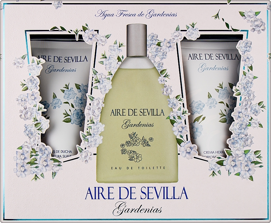 Instituto Espanol Aire De Sevilla Gardenias - Set (edt/150ml + cream/150ml + sh/gel/150ml)