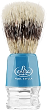 Shaving Brush, 10218, blue Omega