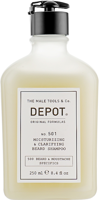 Cleansing & Moisturizing Beard Shampoo - Depot Beard&Moustache Specifics 501