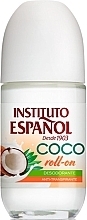 Roll-On Deodorant Antiperspirant "Coconut" Instituto Espanol Coco Deodorant Roll-On