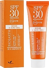 Sun Defence Reishi- en Aloë Vera-Crème SPF30 Bioearth Sun Defence Reishi en Aloë Vera