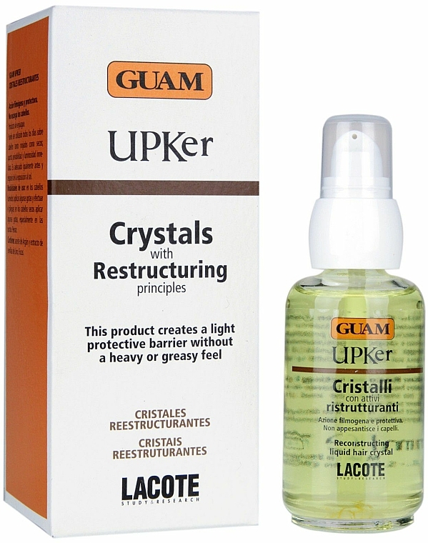 Haar Behandeling met Vloeibare Kristallen - Guam UPKer Crystals with Restructuring Principles