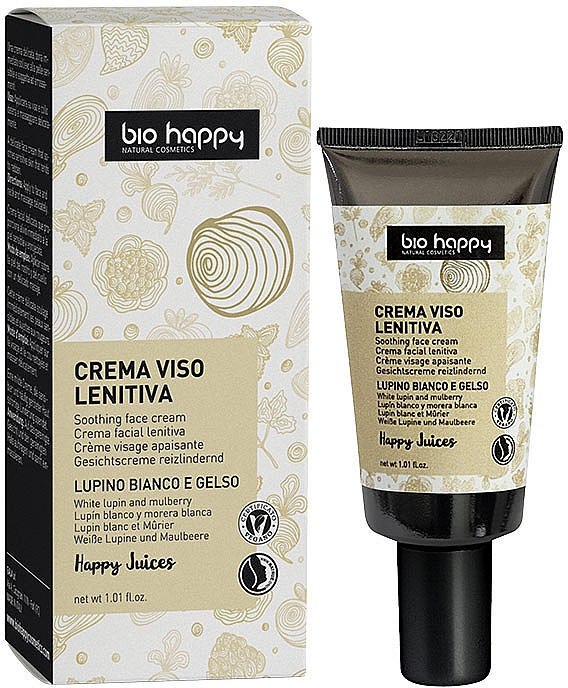 Beruhigende Gesichtscreme Weiße Lupine und Maulbeere - Bio Happy Soothing Face Cream White Lupin And Mullberry 