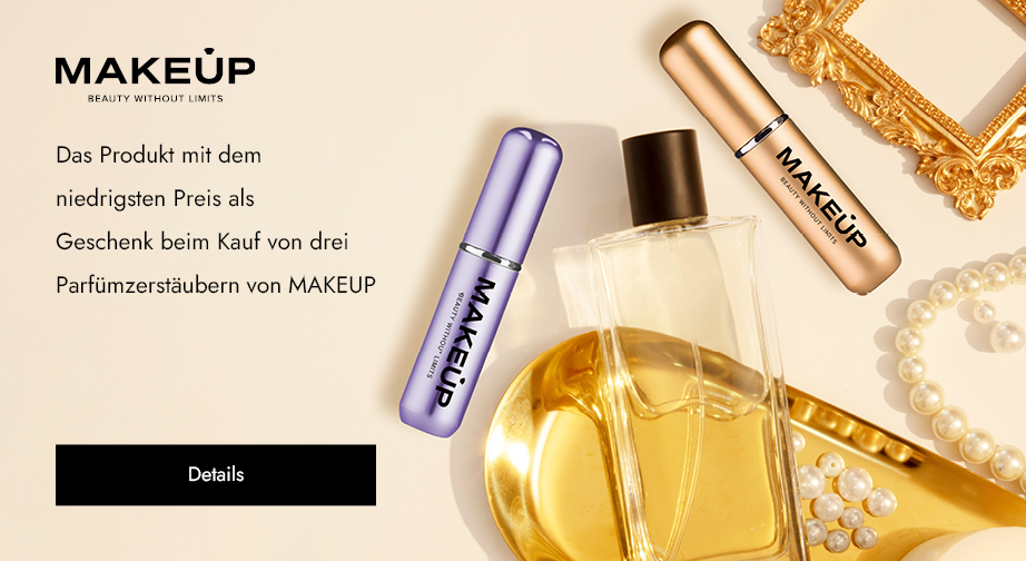 Das Produkt mit dem niedrigsten Preis als Geschenk beim Kauf von drei Parfümzerstäubern von MAKEUP﻿