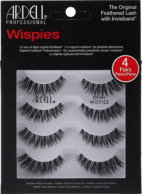 Künstliche Wimpern - Ardell Wispies 4 Pack