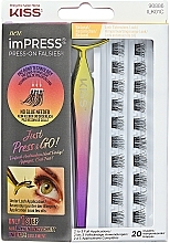 Falsche Wimpern mit Pinzette Kiss imPRESS Press on Falsies Kit 