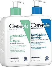 CeraVe (Körpergel /473 ml + Körperlotion /473 ml) Set für normale und trockene Haut