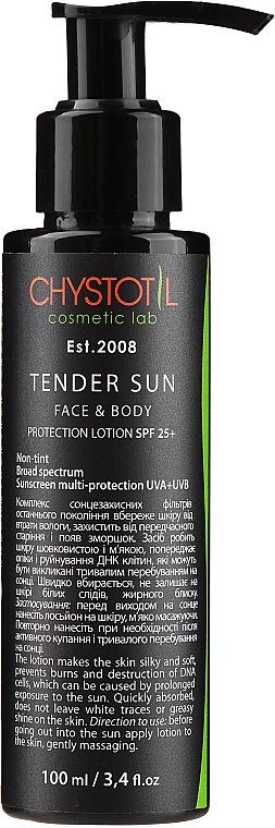 Sonnenschutzlotion für Gesicht und Körper SPF 25+ - ChistoTel SPF 25+