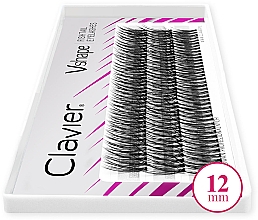 Clavier V-Shape Eyelashes Künstliche Wimpernbüschel 12 mm