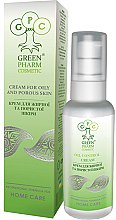 Porenverfeinernde und glättende Gesichtscreme für fettige und poröse Haut Green Pharm Cosmetic Cream For Oily And Porous Skin