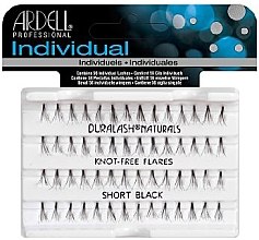 Ardell Duralash Individual Flare Short Black Wimpernbüschel-Set