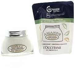 Body Care Kit L'Occitane Almond Milk Concentrate (b/milk/200ml + refill/200ml)