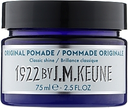 פומייד לעיצוב שיער גברים Keune 1922 Original Pomade Distilled For Men