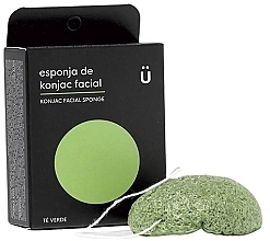 ספוגית לניקוי פנים "תה ירוק" NaturBrush Konjac Facial Sponge Green Tea