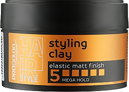 חימר לעיצוב שיער, רמה 5 Prosalon Styling Hair Style Styling Clay Elastic Matt Finish 5 Mega Hold