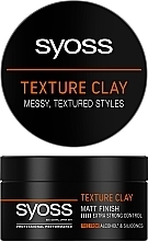 Текстурирующая глина для волос, фиксация 5 Syoss Texture Clay