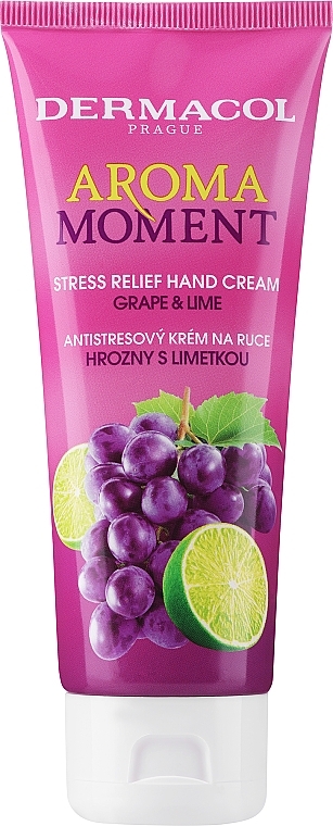 קרם מרכך לרגליים "ענבים וליים"  - Dermacol Body Aroma Ritual Anti-Stress Hand Cream