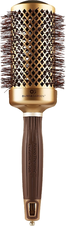 Термобрашинг d 55 мм - Olivia Garden Expert Blowout Shine Wavy Bristles GOLD&BROWN 55