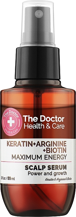 סרום לקרקפת "כוח מירבי" - The Doctor Health & Care Keratin + Arginine + Biotin Maximum Energy Scalp Serum