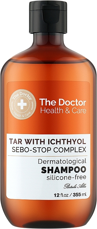 שמפו "זפת עם איכטיול" - The Doctor Health & Care Tar With Ichthyol + Sebo-Stop Complex Shampoo