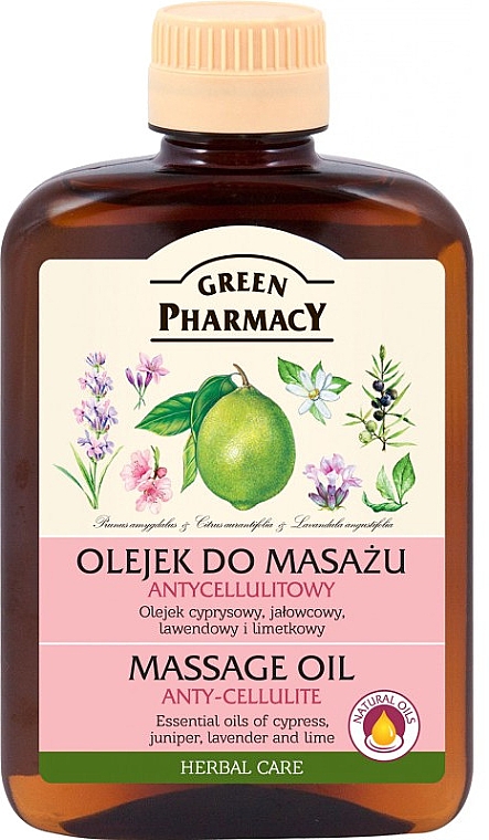 שמן עיסוי אנטי צלוליט  - Green Pharmacy Massage Oil Anti-Cellulite