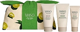 Набор Shiseido Waso Skin Perfecting Kit (mask/30ml + cleanser/30ml + cr/15ml + bag/1pc)