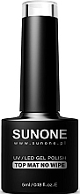 Matte No Wipe Gel Polish Top Coat Sunone UV/LED Gel Polish Top Mat No Wipe