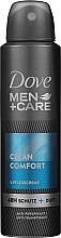 דאודורנט לגברים "אקסטרה הגנה וטיפוח"  Dove Clean Comfort Men Anti-Perspirant Deodorant