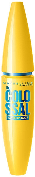 מסקרה עמידה במים - Maybelline New York Colossal Waterproof 100% Black