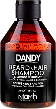 Шампунь для волос и бороды Niamh Hairconcept Dandy Beard & Hair Shampoo