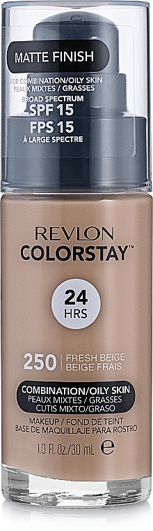 מייק אפ - Revlon ColorStay Foundation For Combination/Oily Skin SPF 15