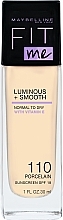 מייק אפ נוזלי Maybelline New York Fit Me Luminous & Smooth Liquid Foundation