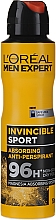 דאודורנט-אנטיפרספירנט לגברים L'Oreal Men Expert Invincible Sport Deodorant 96H