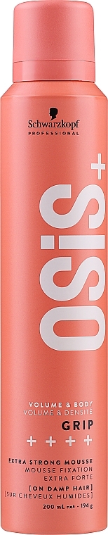 Мусс для волос сильной фиксации - Schwarzkopf Professional Osis+ 4 Grip Volume Extreme Hold Mousse