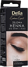 Delia Eyebrow Tint Gel ProColor 1.0 Black ג'ל-צבע לגבות, שחור