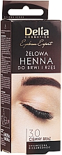 Delia Eyebrow Tint Gel ProColor 3.0 Dark Brown ג'ל-צבע לגבות, חום כהה