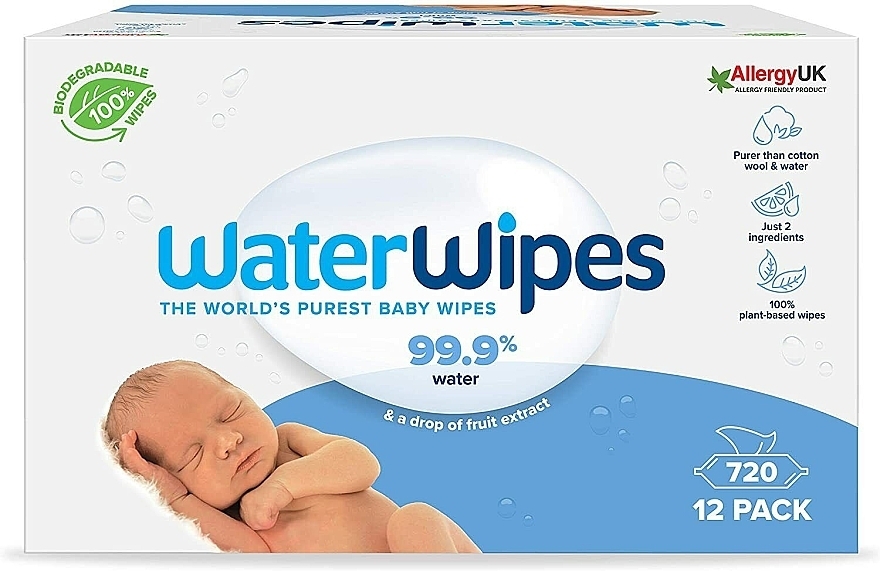 Baby-Feuchttücher 720 St. - WaterWipes Baby Wipes