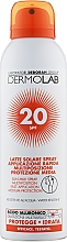 Wasserfestes Sonnenschutzmilch-Spray LSF20 Deborah Dermolab Sun Milk Spray SPF20