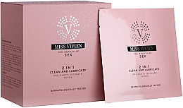 2in1 Feuchttücher für die Intimhygiene Miss Vivien Pre-Party Intimate Wipes