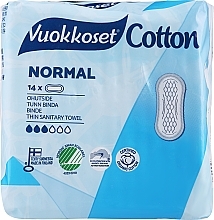 Damenbinden 14 St. Vuokkoset Cotton Normal Sensitive